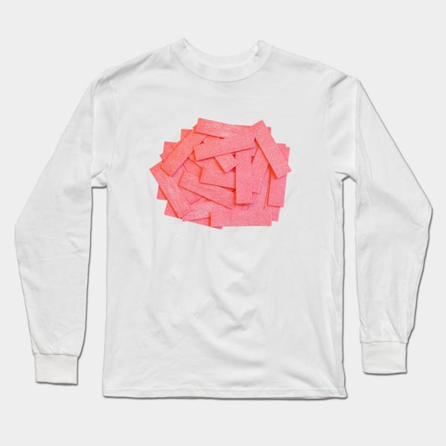 Pink Strawberry Bubblegum Strips Pile Photograph Long Sleeve T-Shirt by love-fi